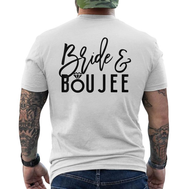 Bride And Boujee Bachelorette Party Men's Back Print T-shirt