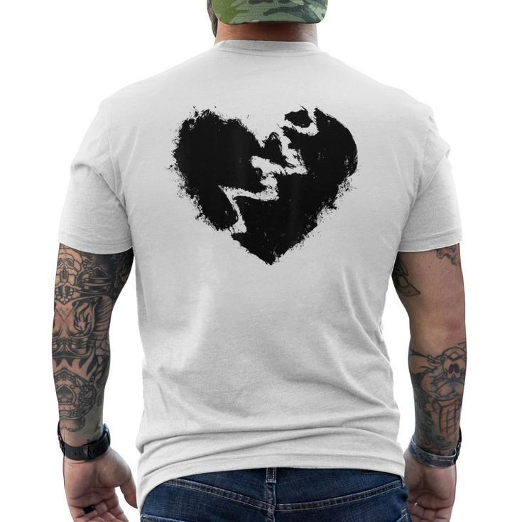 Broken Heart Graffiti Men's T-shirt Back Print