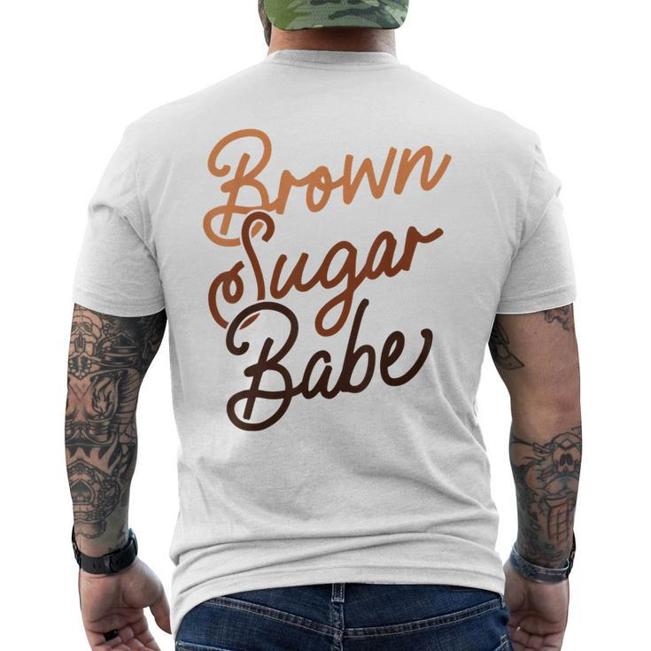Brown Sugar Babe Proud Woman Black Melanin Pride Men's Back Print T-shirt