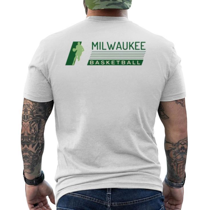 Bucks Fan Milwaukee Basketball Men's Back Print T-shirt