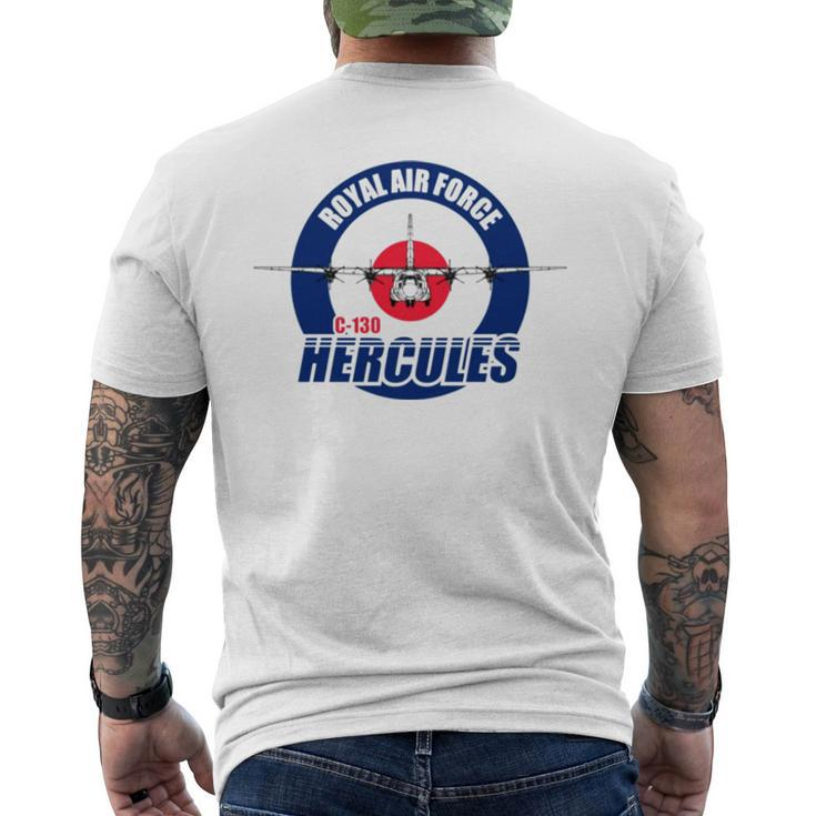 C 130 Hercules Raf Military Aircraft Men's Back Print T-shirt