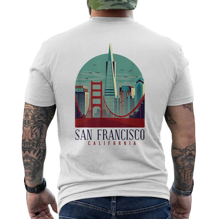 California San Francisco Usa Woman Men Men's Back Print T-shirt