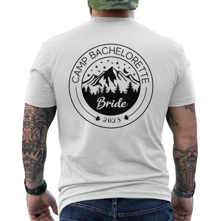 Camp Bachelorette Bride Mountain Bachelorette Party Men's T-shirt Back Print