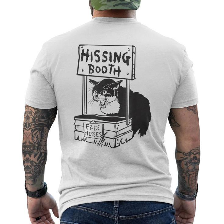 Cat Hissing Booth Free Hisses Men's Back Print T-shirt