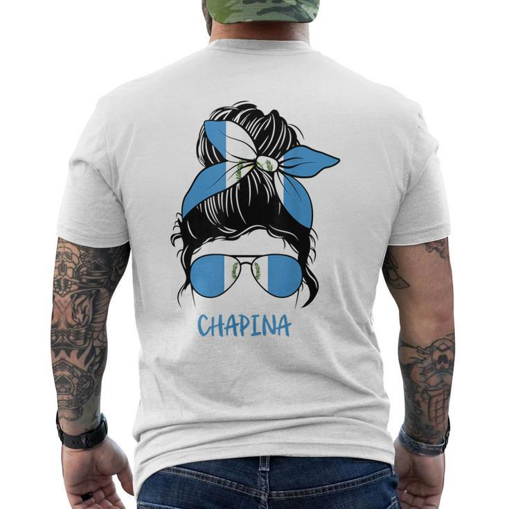 Chapina Guatemalan Chapina Guatemala Woman Girl Men's Back Print T-shirt