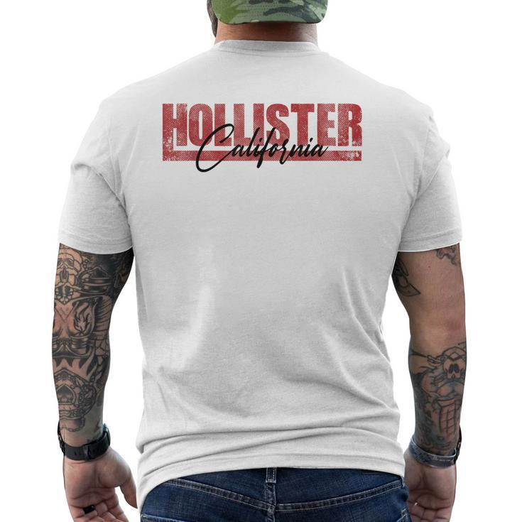 City Of Hollister California Ca Vintage Athletic Sports Men's Back Print T-shirt