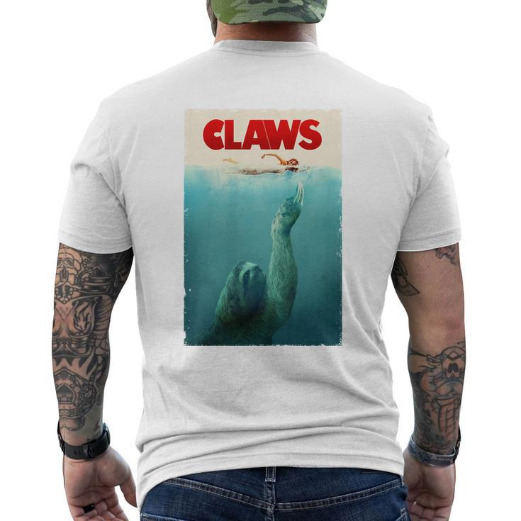 Claws Sloth V2 Men's Crewneck Short Sleeve Back Print T-shirt