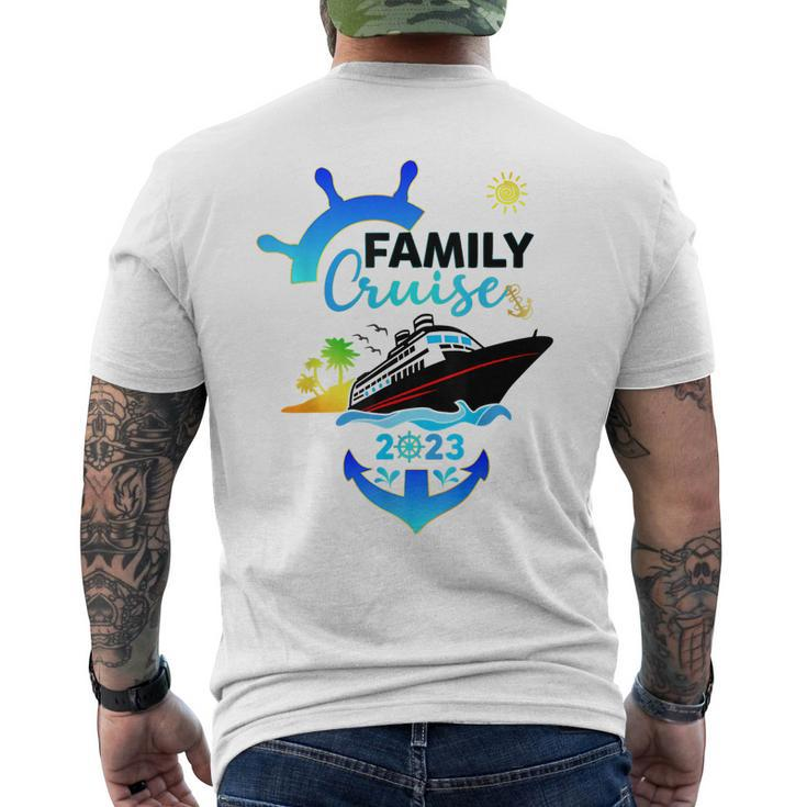 Cruise Family Vacation Matching Group Crew Squad 2023 Men's Back Print T-shirt