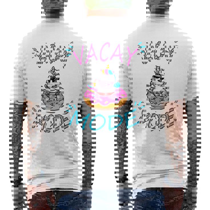 Cute Summer Vacay Mode Beach Mode Unicorn Cruise Men's Back Print T-shirt