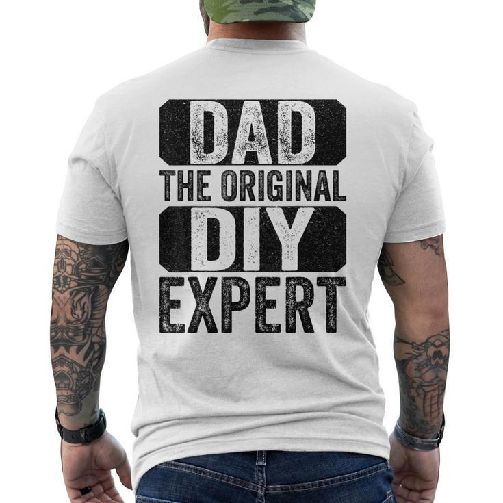 Dad The Original Do It Yourself Diy Expert Fathers Day Men's Back Print T-shirt
