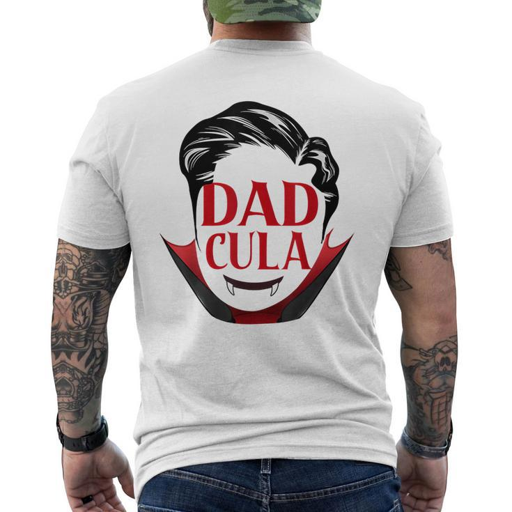 Dadcula Daddy Matching Family Halloween Costume Dad Men Gift For Mens Mens Back Print T-shirt