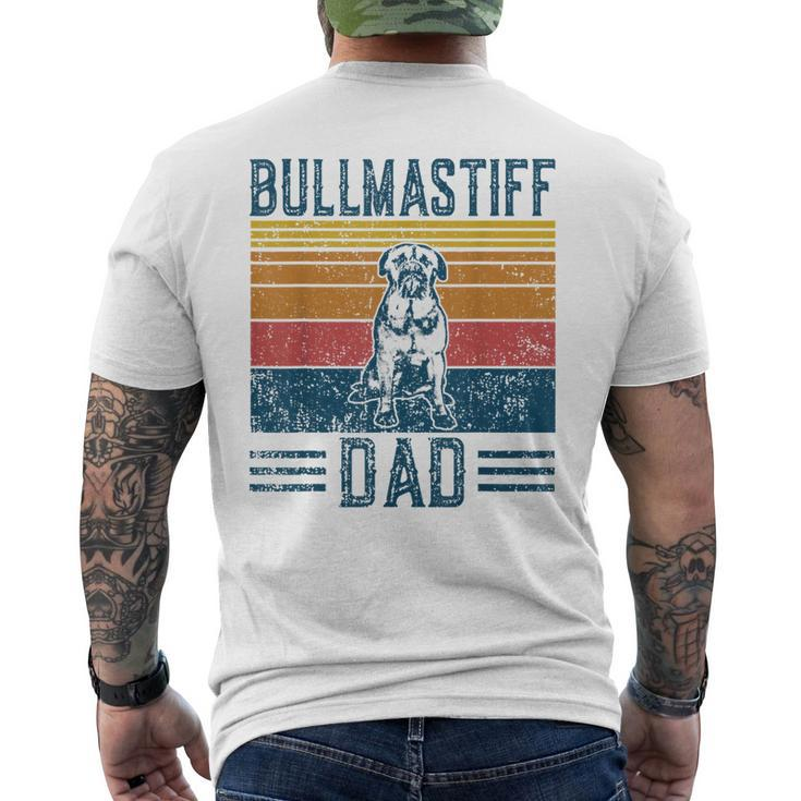 Dog Dad - Vintage Bullmastiff Dad Men's T-shirt Back Print
