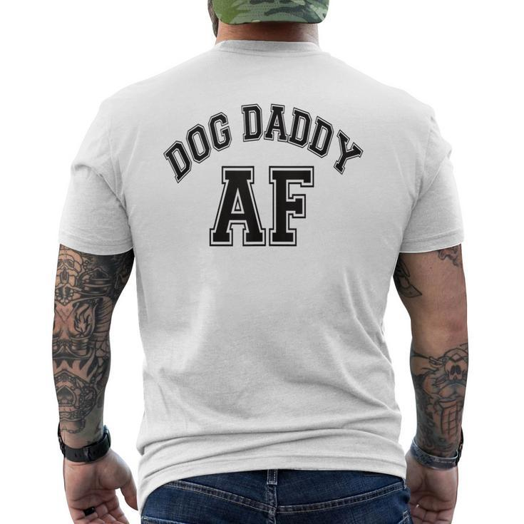 Dog Daddy Af Dog Dad Vintage V2 Men's T-shirt Back Print