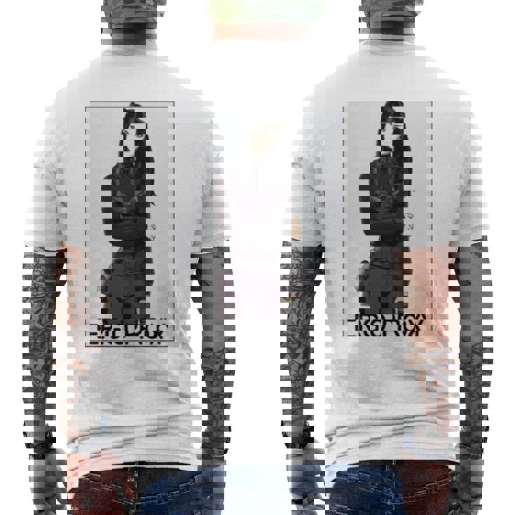 Ergo Proxy Black Hair Re L Men's Back Print T-shirt