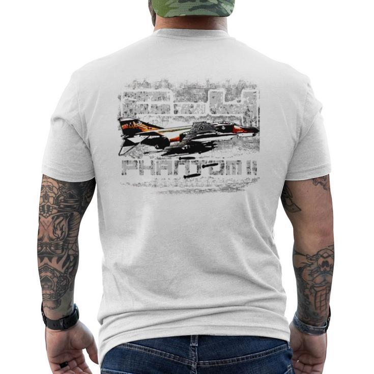 F 4 Phantom Ii Military Aircraft Men's Back Print T-shirt