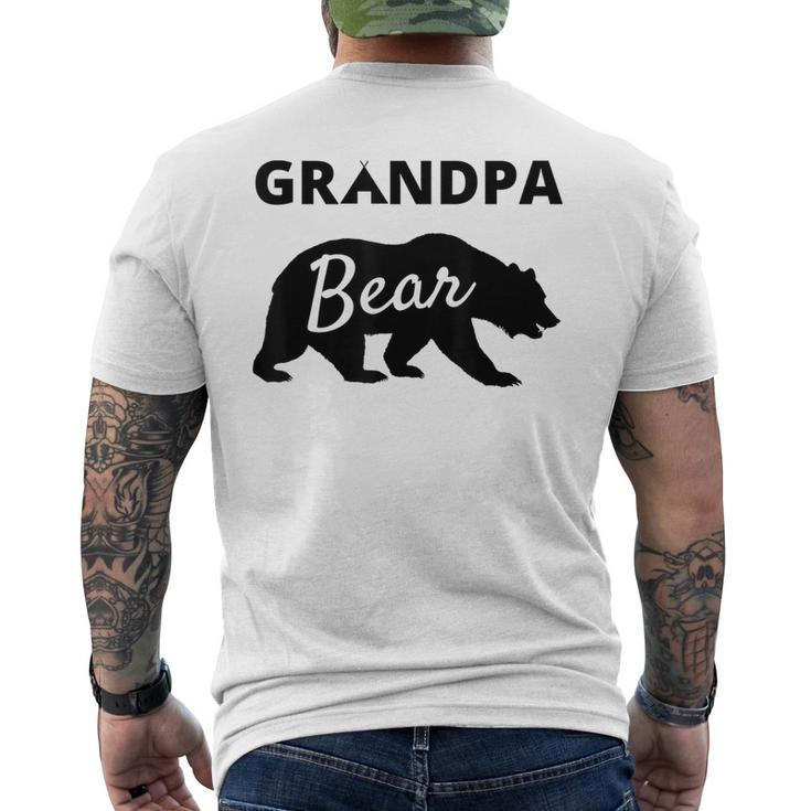 Fathers Day From Wife Son Daughter Kids Grandpa Bear Men's Back Print T-shirt