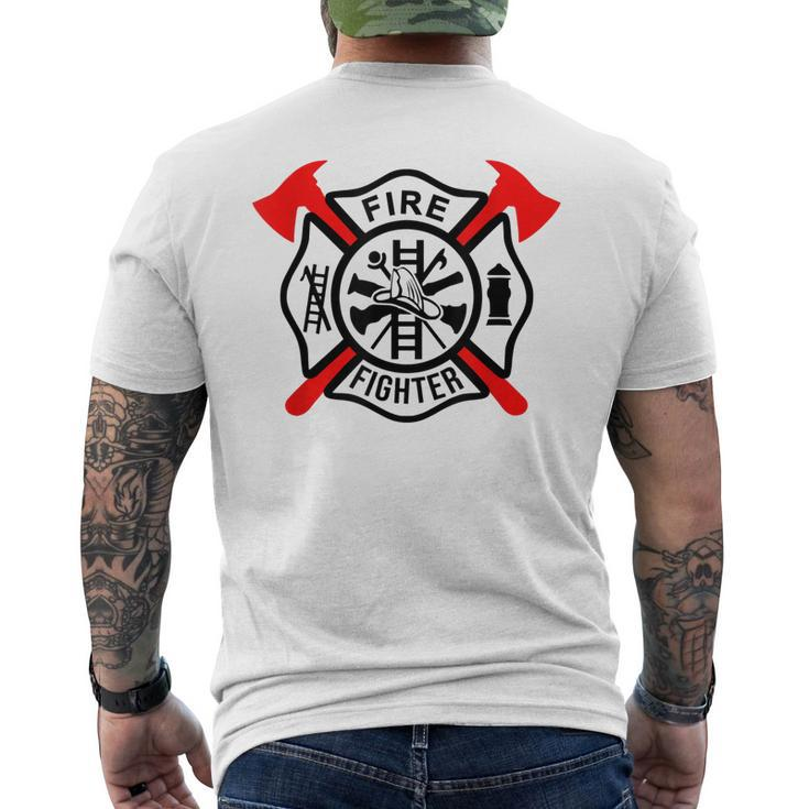 Fire Fighter Appreciation Thanksgiving Proud Fire-Man Outfit Men's T-shirt Back Print