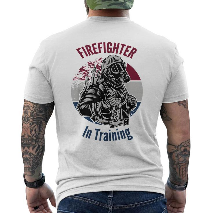 Fire Fighter In Training Men's T-shirt Back Print