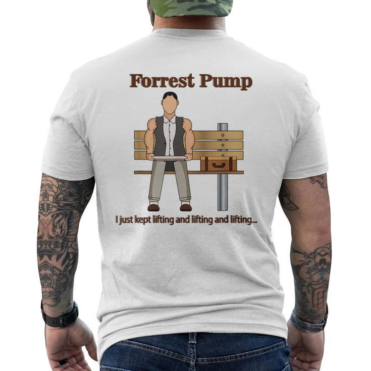Forrest Pump Powerlifting Weightlifting Bodybuilding Men's Back Print T-shirt
