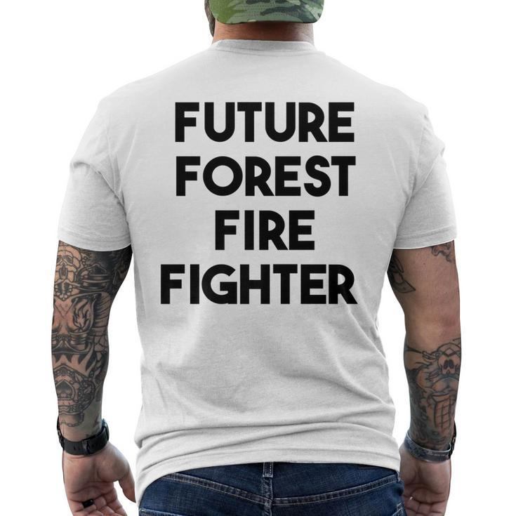 Future Forest Fire Fighter Men's T-shirt Back Print