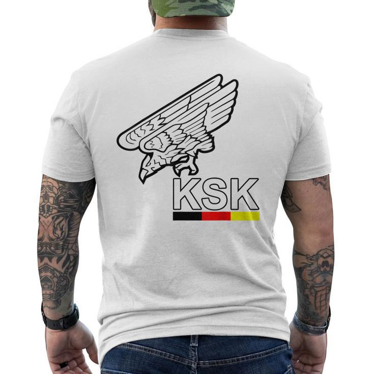 German Special Forces Ksk German Military Bundeswehr Mens Back Print T-shirt