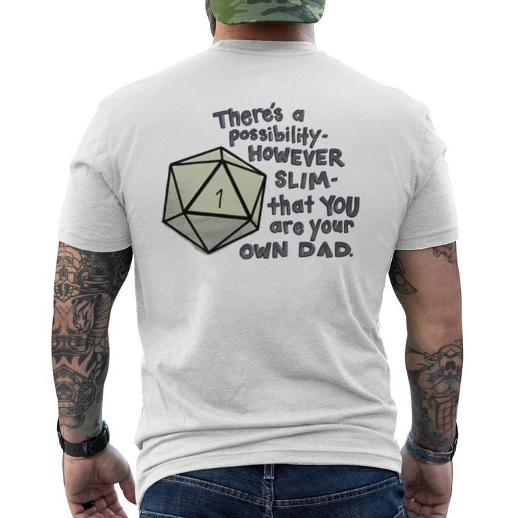 Gorgug Critical Dad Dimension Men's Back Print T-shirt