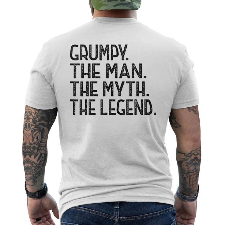Grumpy  From Grandchildren Grumpy The Myth The Legend Gift For Mens Mens Back Print T-shirt