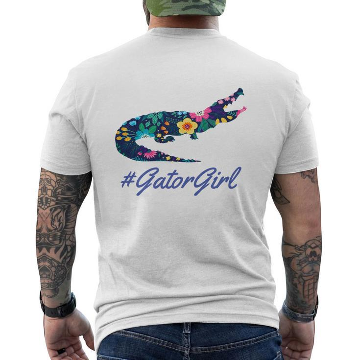 Hashtag Gator Girl Floral Men's T-shirt Back Print