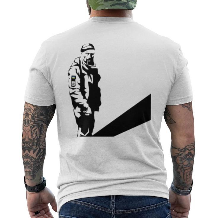 Hero Of Ukraine Oleksandr Matsiyevsky Men's Back Print T-shirt