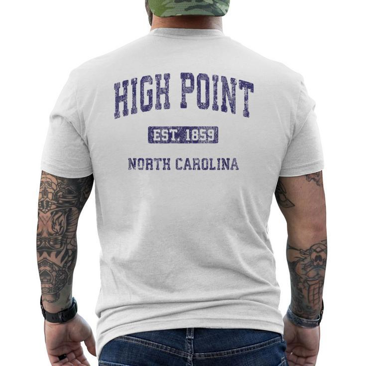 High Point North Carolina Nc Vintage Athletic Sports Men's Back Print T-shirt