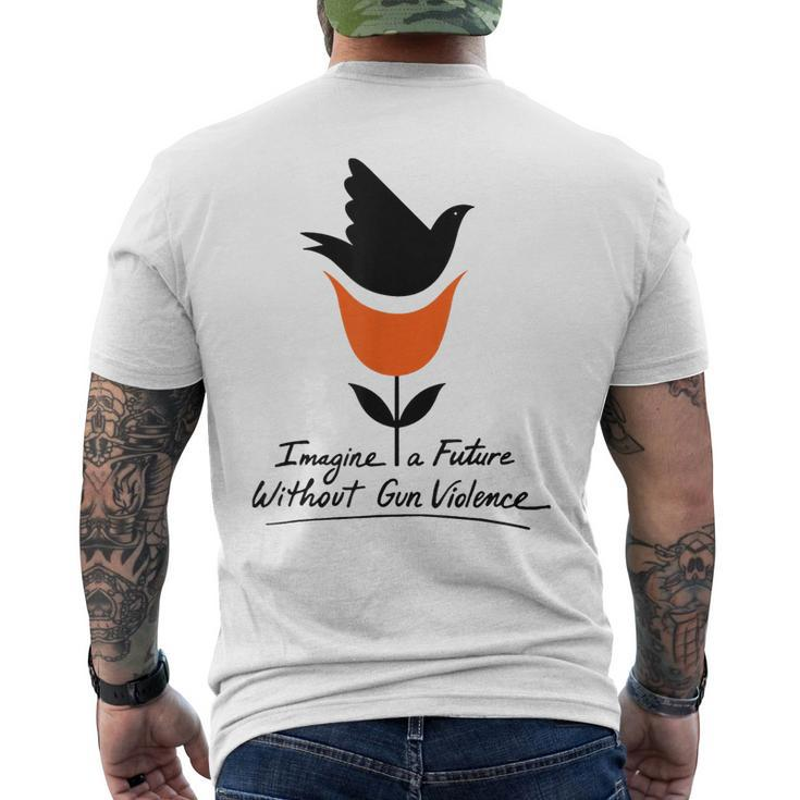 Imagine A Future Without Gun Violence For Gun Control Men's Back Print T-shirt