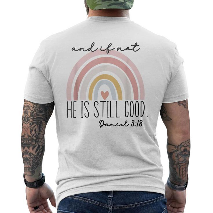 Ivf Infertility And If Not He Is Still Good Religious Bible  Mens Back Print T-shirt