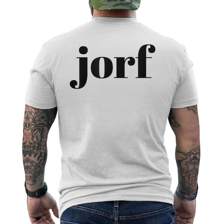 Jorf Jury Duty Trial Attorney Juror Judge Men's T-shirt Back Print