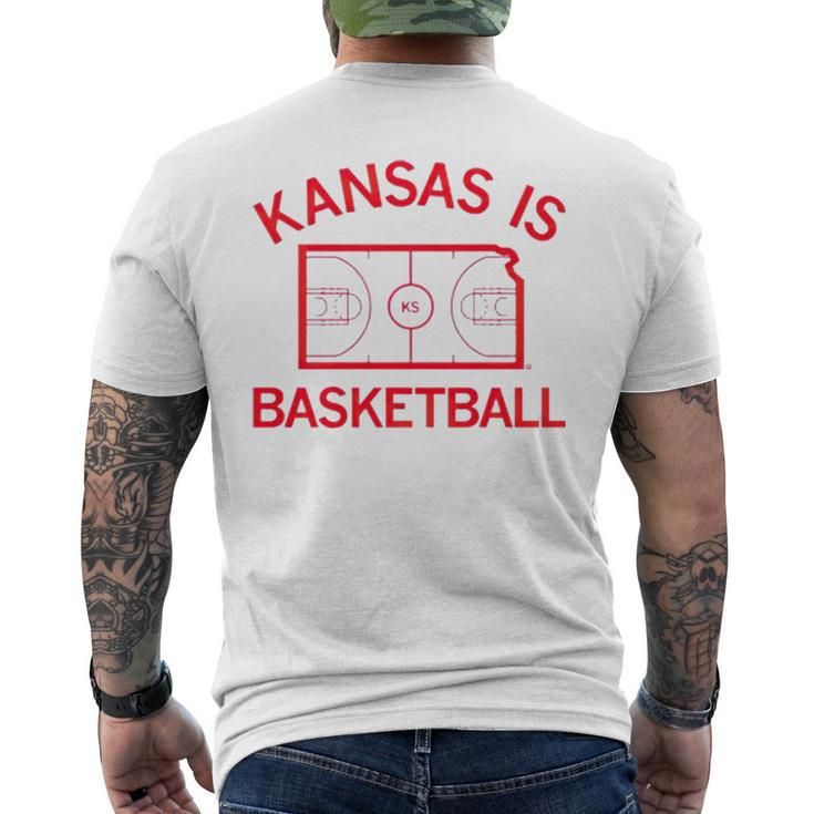 Kansas Is Basketball Men's Back Print T-shirt