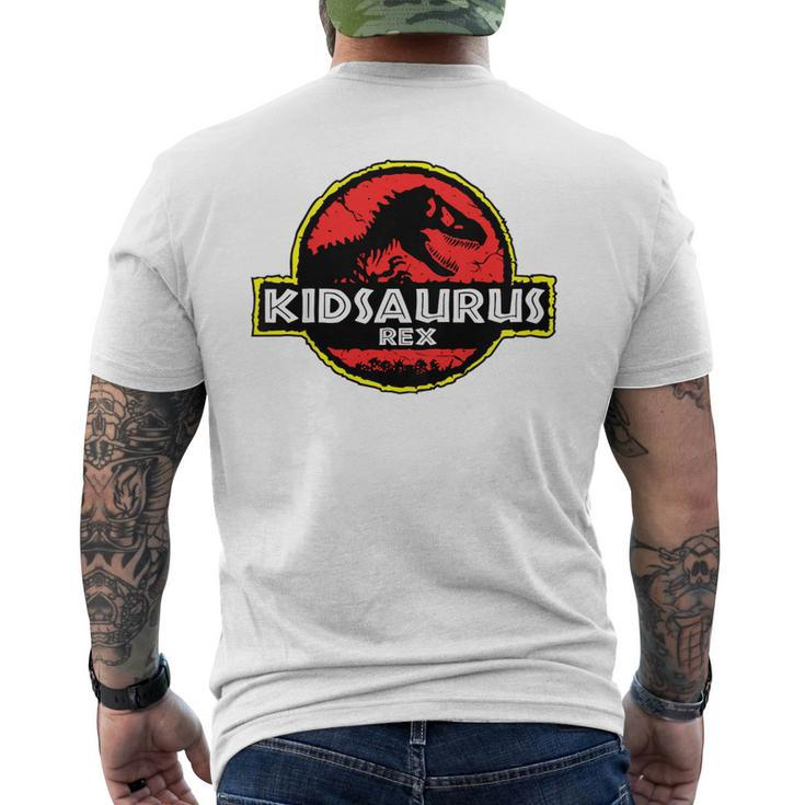 Kids Kidsaurusdadasaurus Dinosaur Rex Father Day For Dad Funny Mens Back Print T-shirt