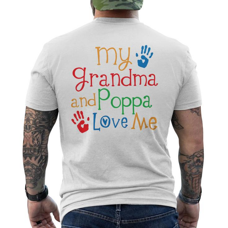 Kids My Grandma And Poppa Love Me Mens Back Print T-shirt