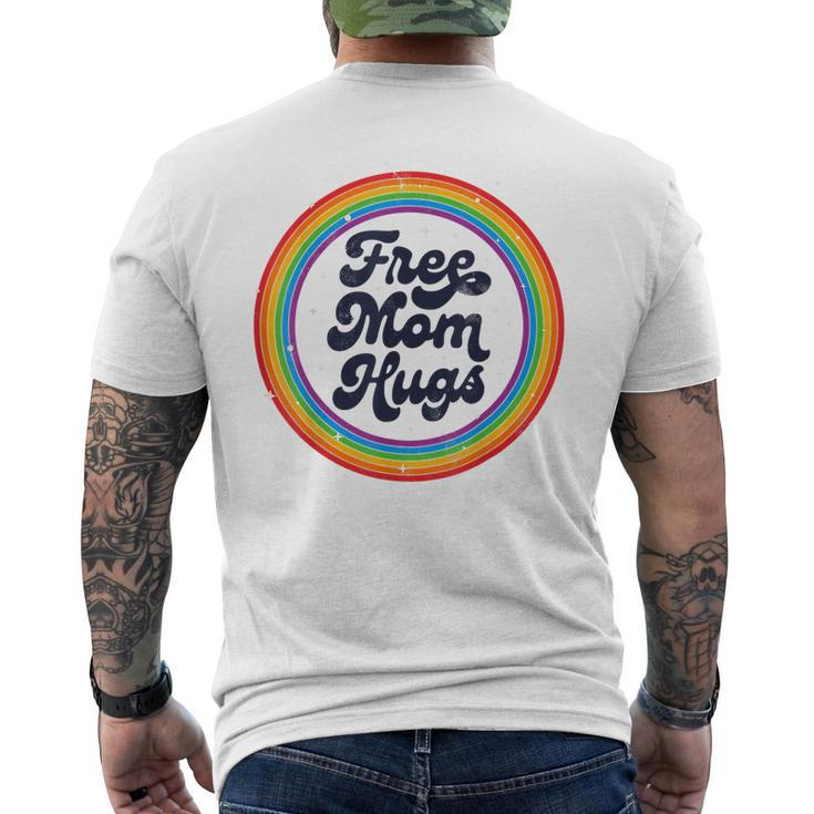 Lgbtq Free Mom Hugs Gay Pride Lgbt Ally Rainbow Men's Back Print T-shirt
