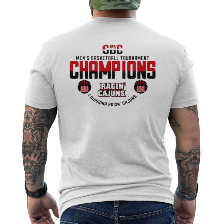 Louisiana Ragin’ Cajuns 2023 Sun Belt Men’S Basketball Conference Tournament Champions T Men's Back Print T-shirt