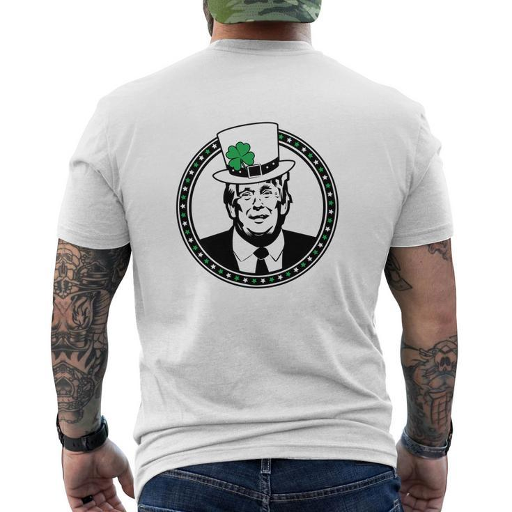 Make St Patricks Day Great Again Donald Trump Men's Crewneck Short Sleeve Back Print T-shirt