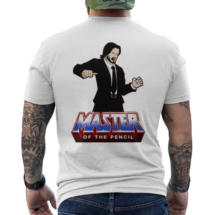 Master Of The Pencil T Men's Back Print T-shirt