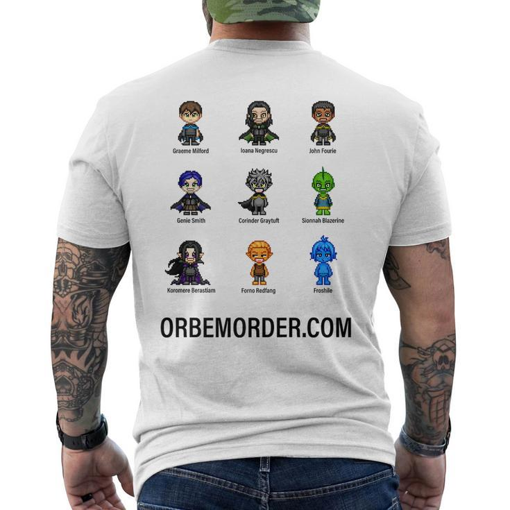 Orbem Characters   Mens Back Print T-shirt
