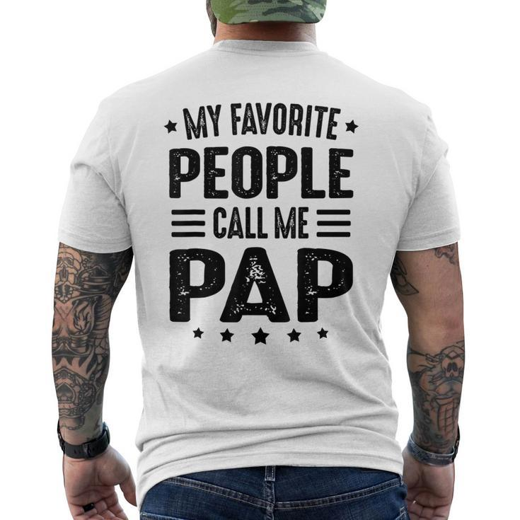 Pap From Grandchildren For Grandpa Men Call Me Pap Men's Back Print T-shirt