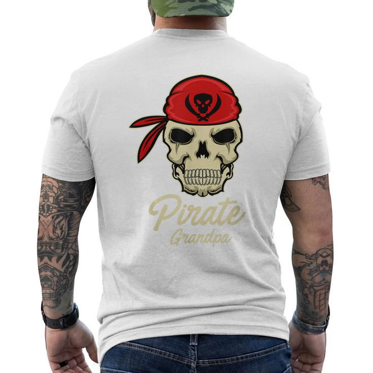 Pirate Grandpa Funny Halloween  | Captain Mens Back Print T-shirt