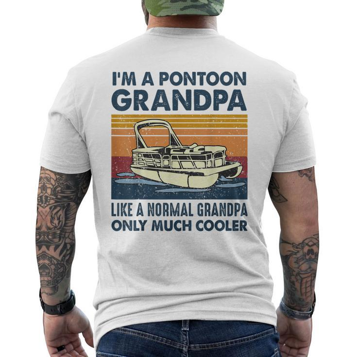 Im A Pontoon Grandpa Like A Normal Grandpa Only Much Cooler Men's Back Print T-shirt