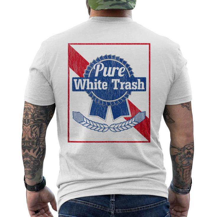 Redneck Pure White Trash Men's T-shirt Back Print