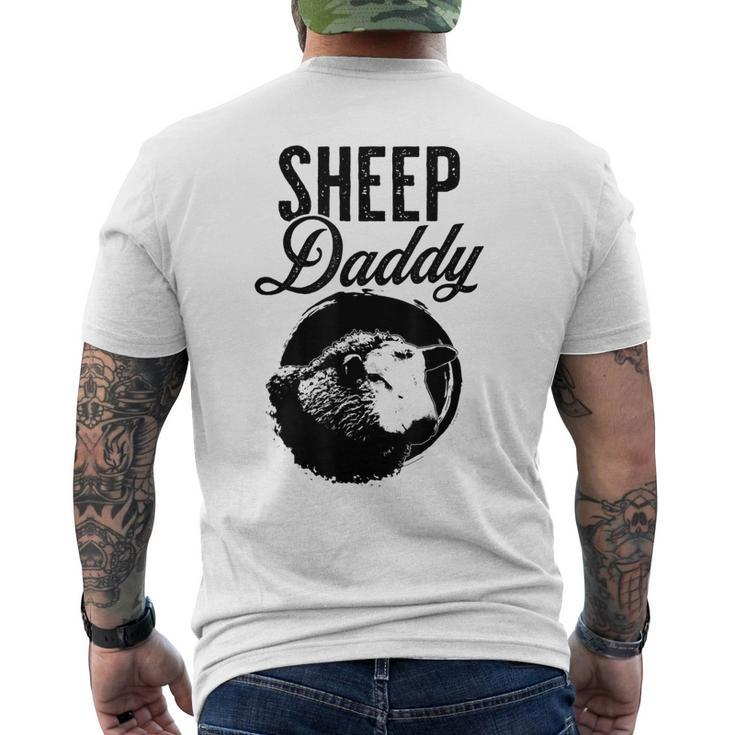 Sheep Daddy Father Dad Sheep Mens Back Print T-shirt