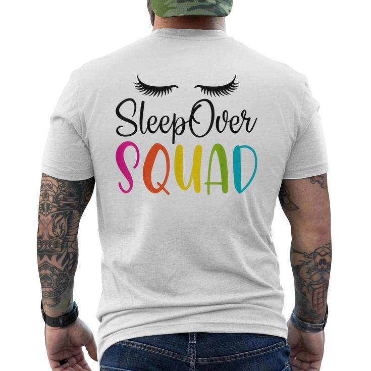Sleepover Squad Slumber Party Cute Pajama Party Sleep Over Men's Back Print T-shirt