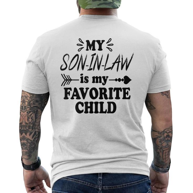 My Son-In-Law Is My Favorite Child Men's Back Print T-shirt