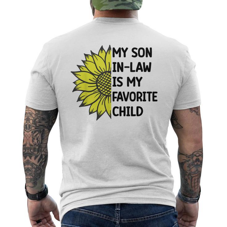 My Son In-Law Is My Favorite Child Men's Back Print T-shirt
