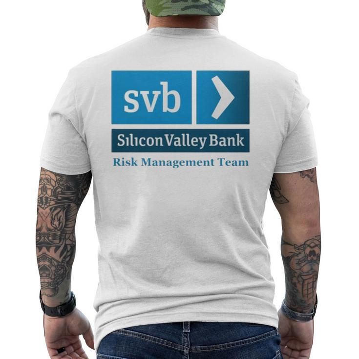 Svb Silicon Valley Bank Risk Management Team Men's Back Print T-shirt